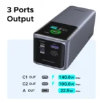 (W) UGREEN 200W 130W 100W Powerbank Nexode 25000mAh Laptop PD 130W Fast Charging for Dell Lenovo MacBook Air Samsung S24 iPhone 16 15 14 13 Pro Max for Pixel iPad Xiaomi Huawei Mobile Phones Power Adapter