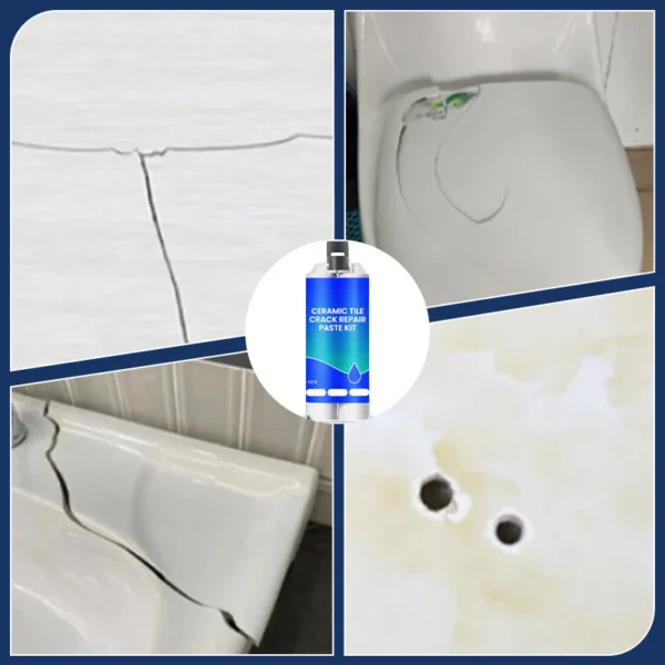 💧Multi-functional waterproof and anti-corrosion repair adhesive🔥 (suitable for ceramic floor tiles, walls, and kitchen countertops) saves time and costs.