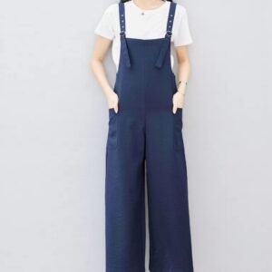 Eyouth 1518 Women’s Adjustable Strap Jumpsuit | Relaxed Wide-Leg Overalls